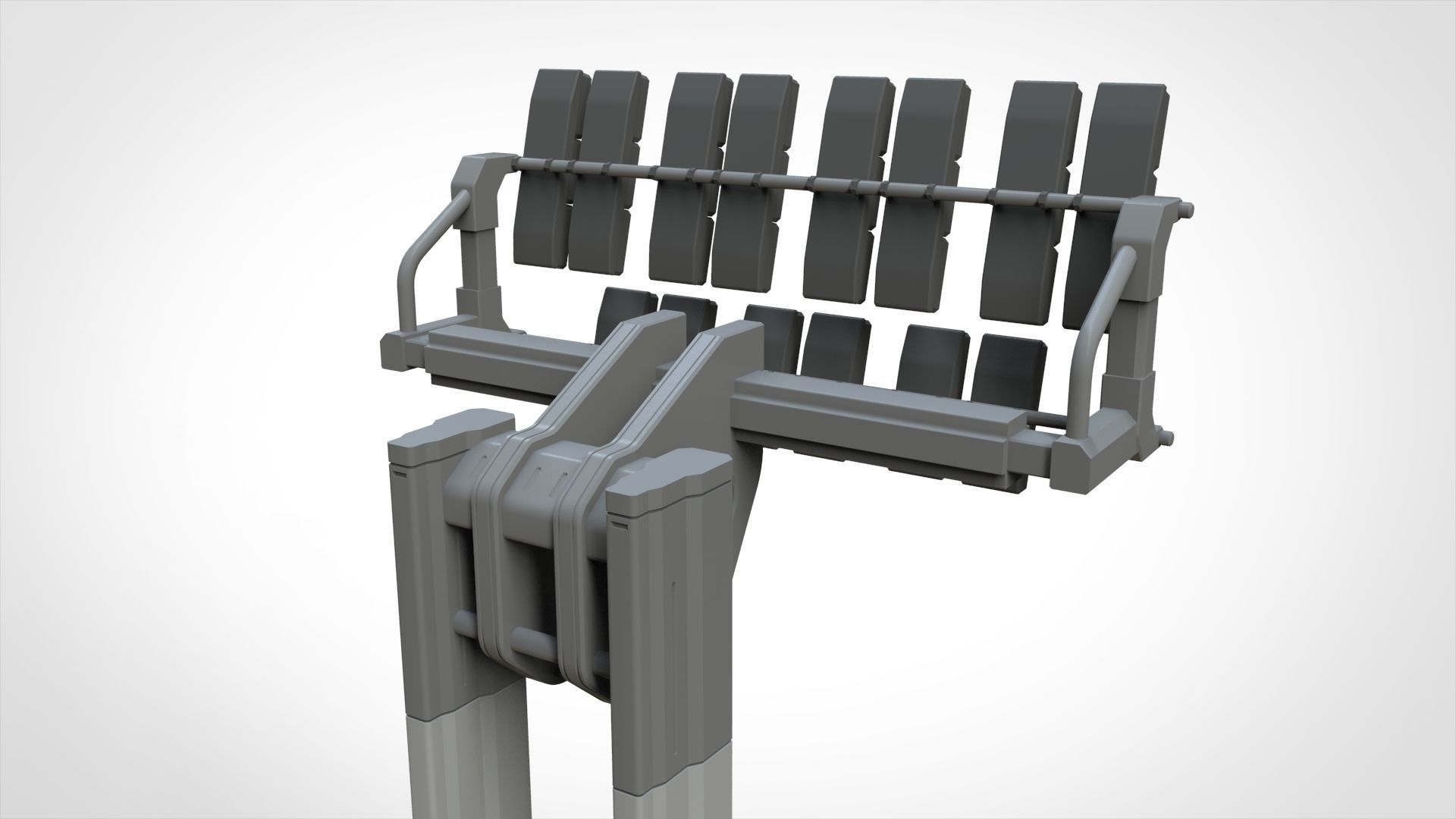 floodlight 7 stadium lighting tower 3D model_17