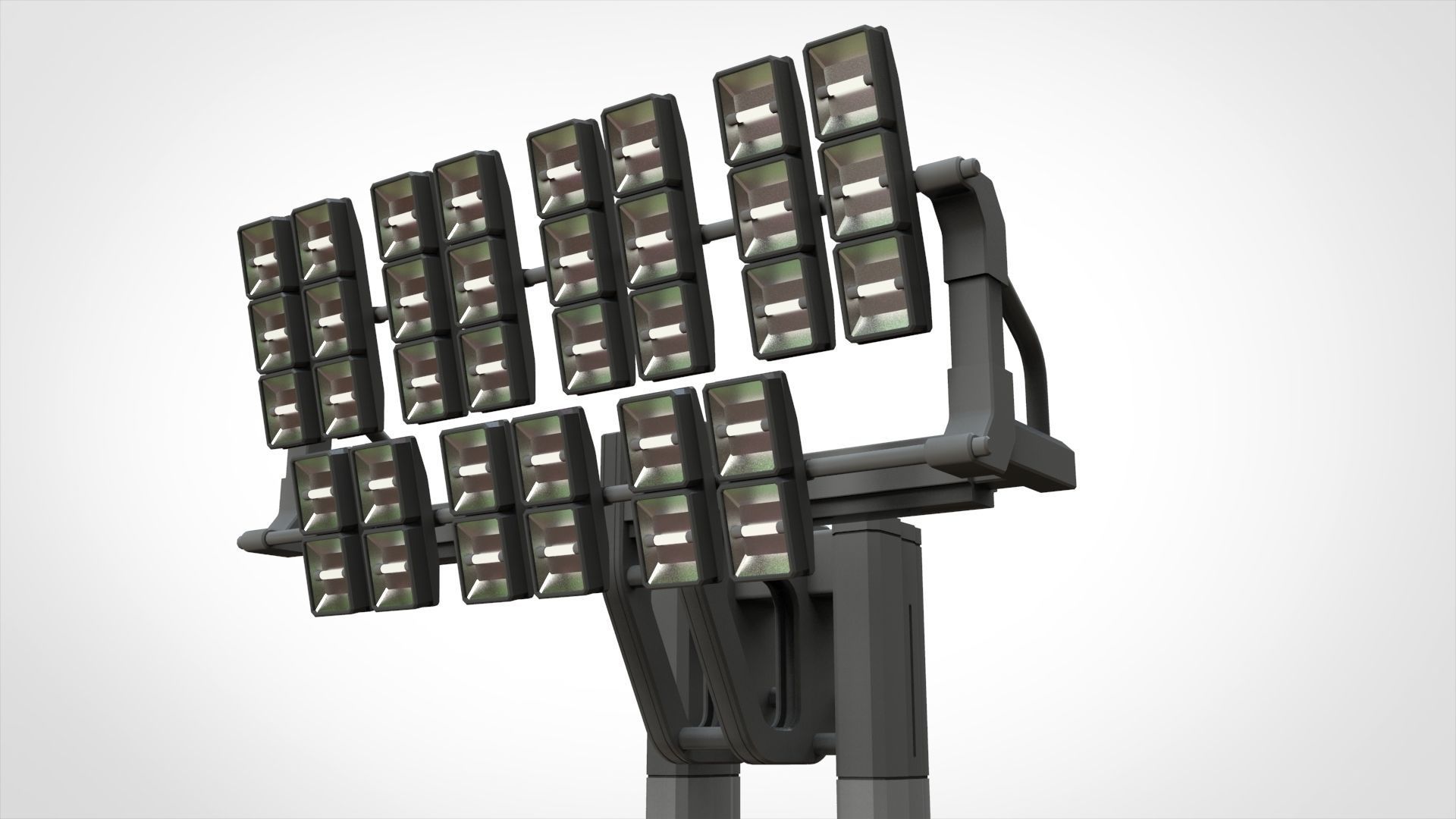 floodlight 7 stadium lighting tower 3D model_16