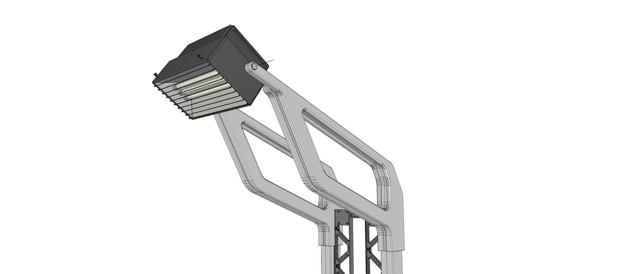 floodlight 7 stadium lighting tower 3D model_29