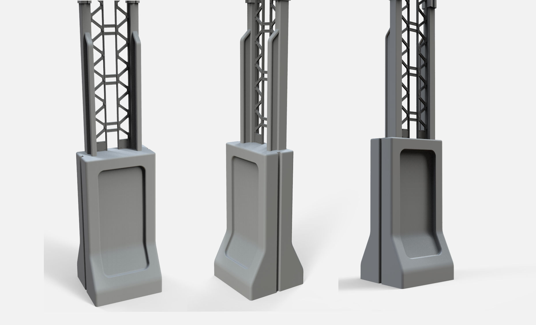 floodlight 7 stadium lighting tower 3D model_22