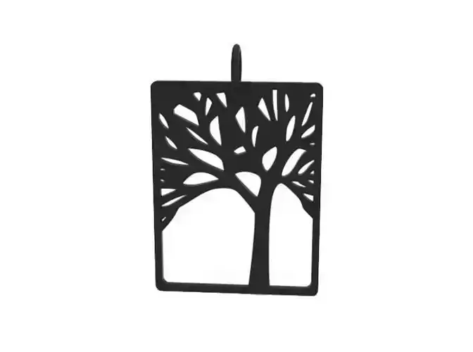 Keychain metal tree pendant hanging