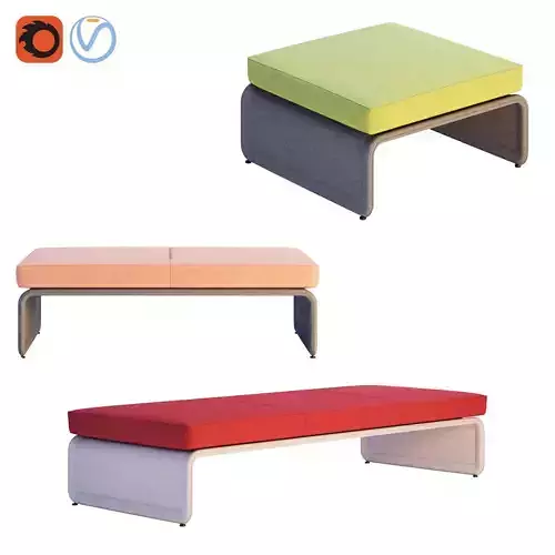 Coalesse - Lagunitas Lounge System Bench