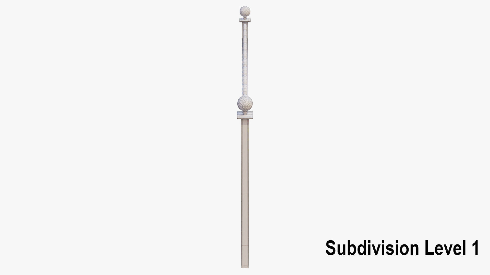 Metal Fence 3D model_11