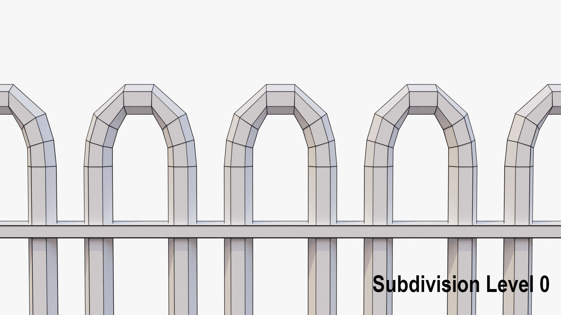 Metal Fence 3D model_18