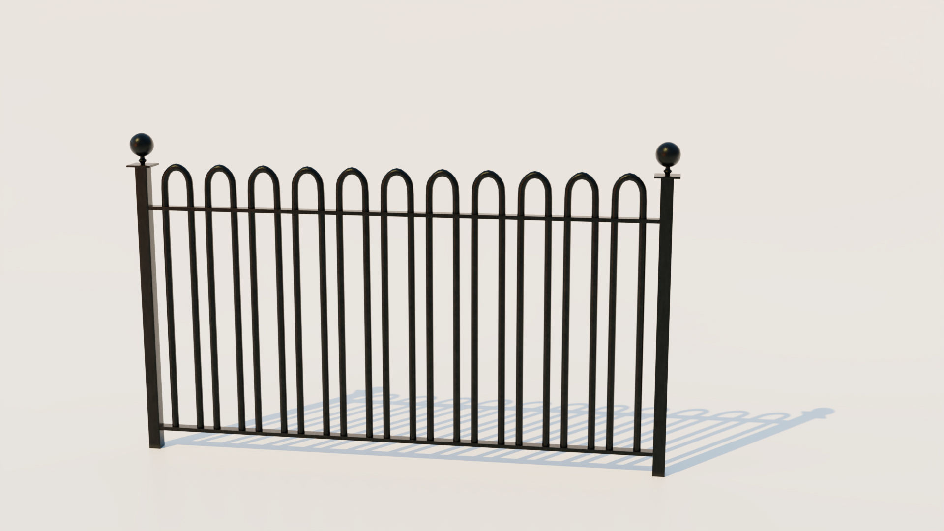 Metal Fence 3D model_5