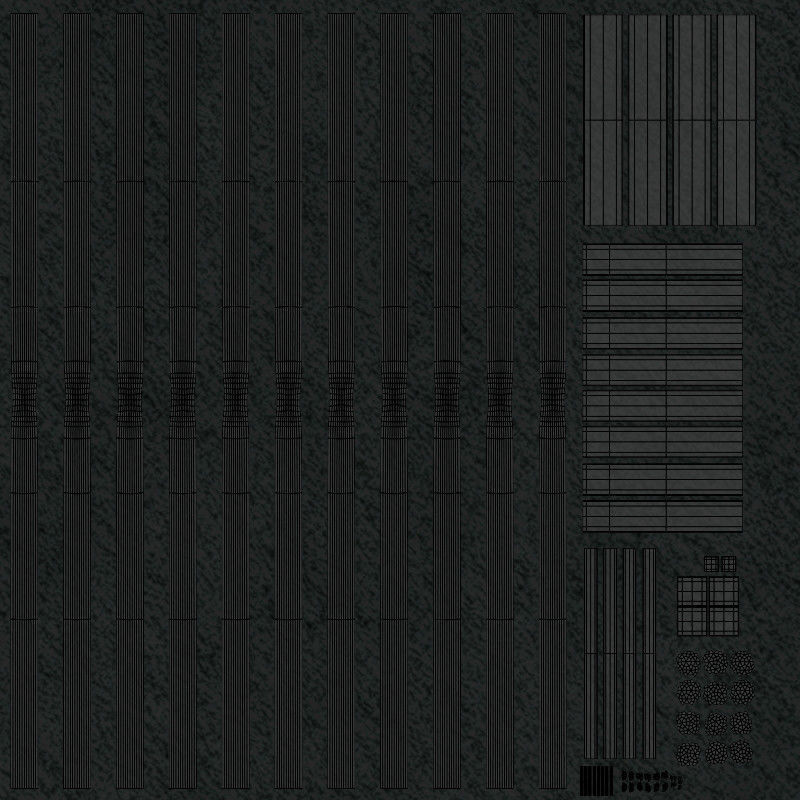 Metal Fence 3D model_20