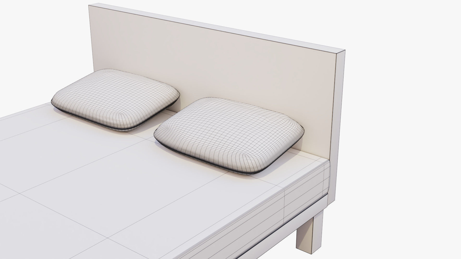 Modern Bed 3D model_13