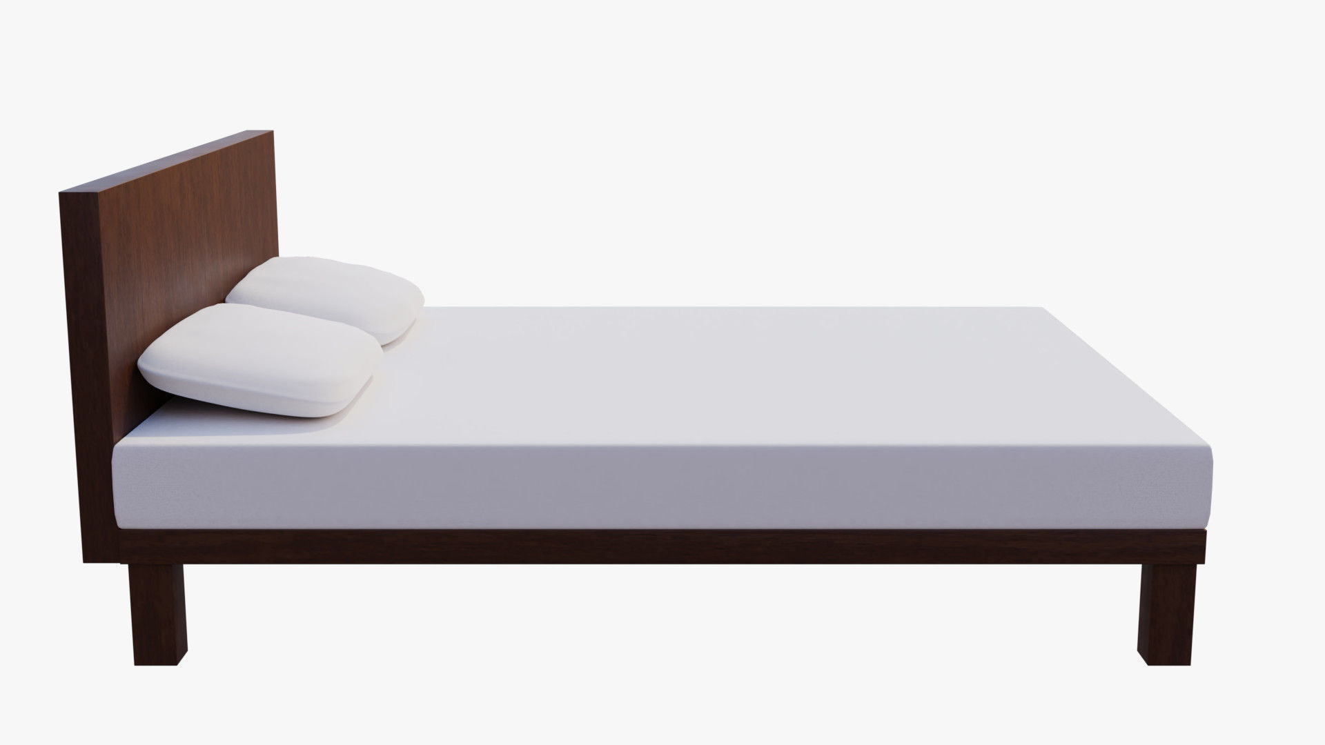 Modern Bed 3D model_2