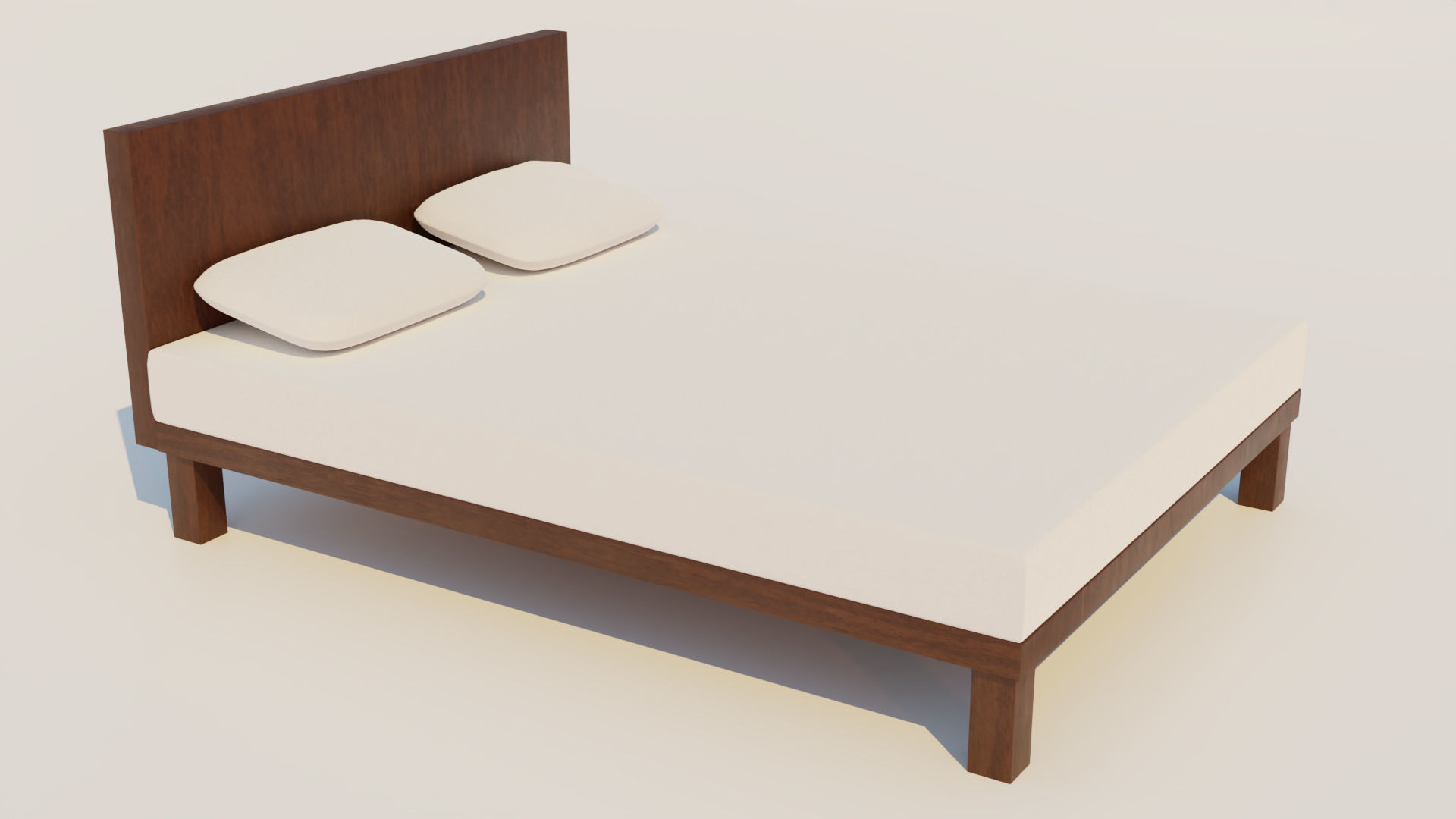 Modern Bed 3D model_6