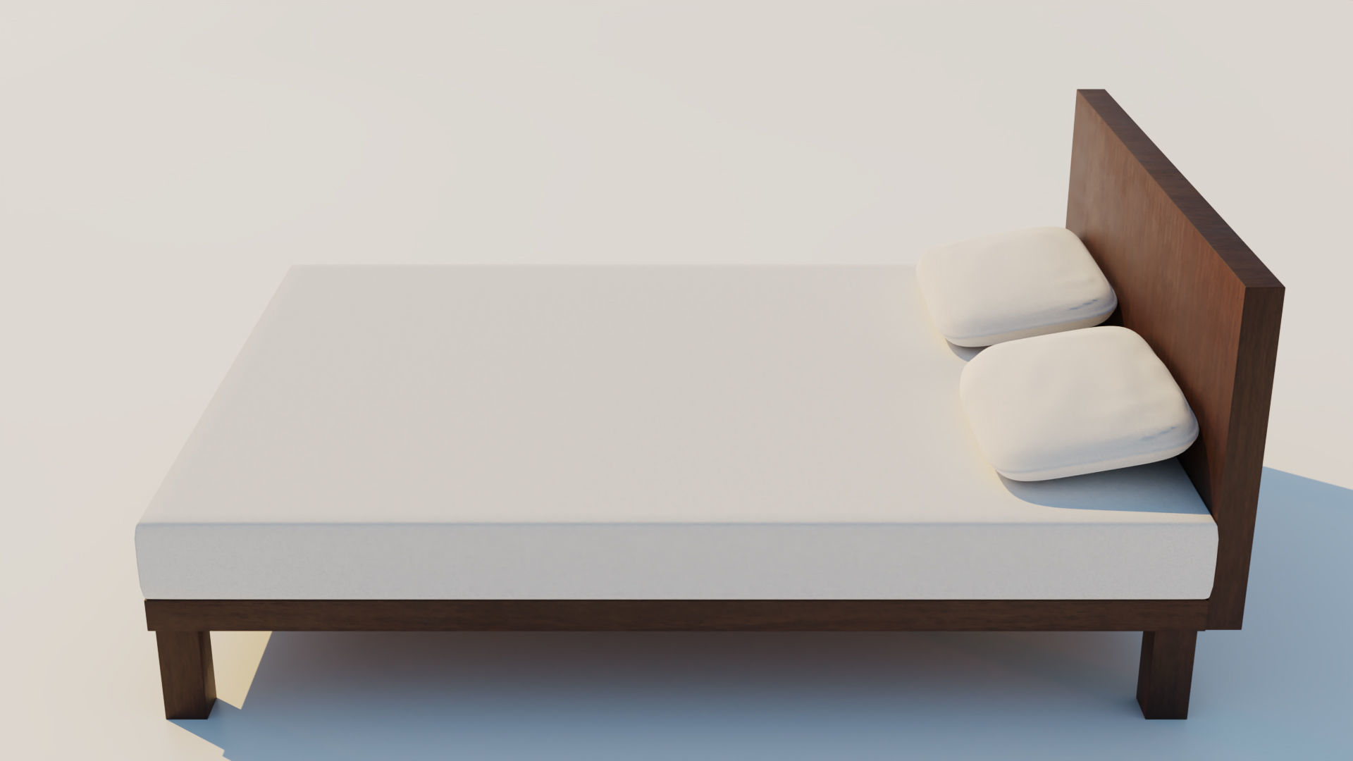 Modern Bed 3D model_8