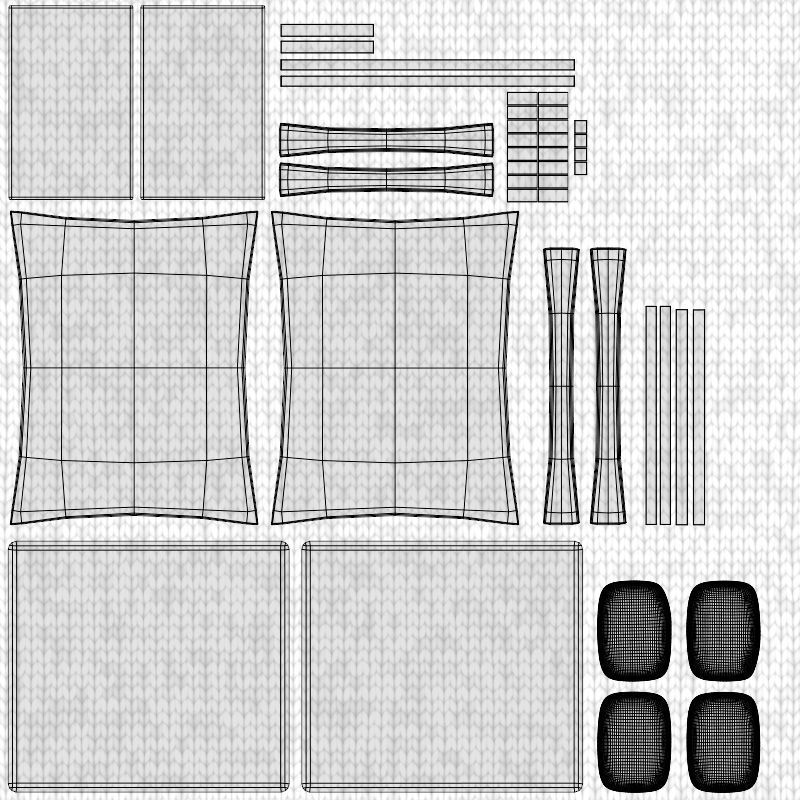 Modern Bed 3D model_15