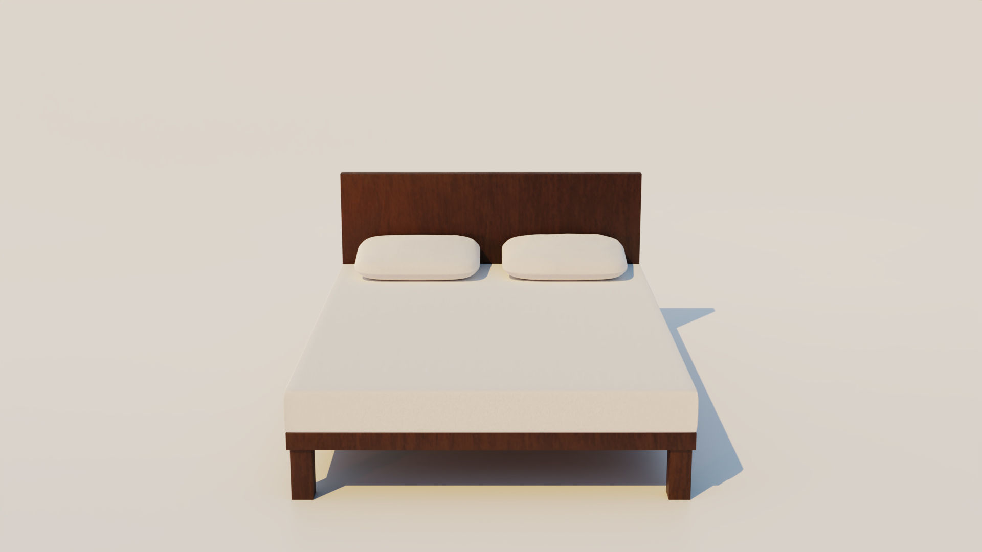 Modern Bed 3D model_5