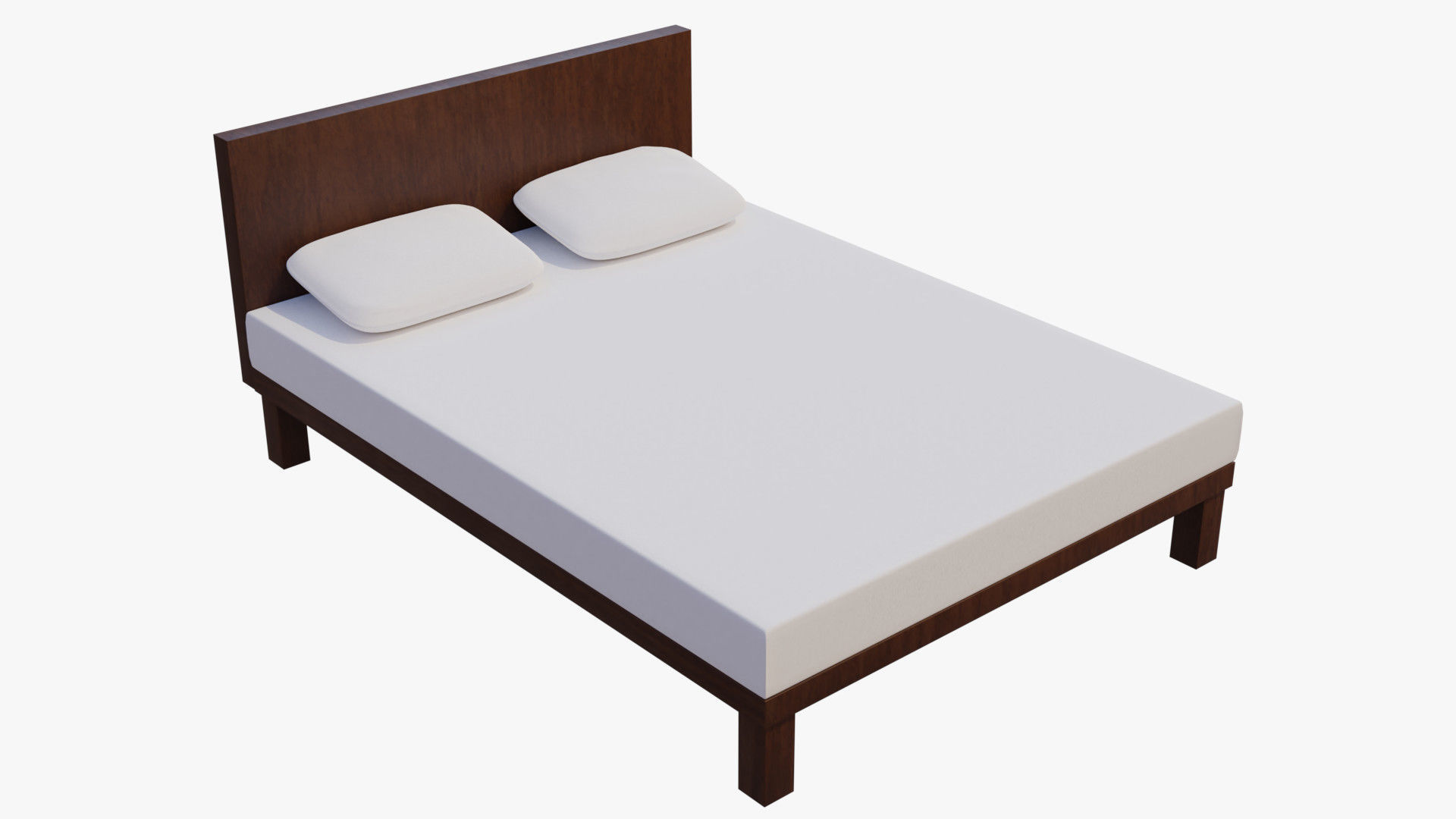Modern Bed 3D model_3