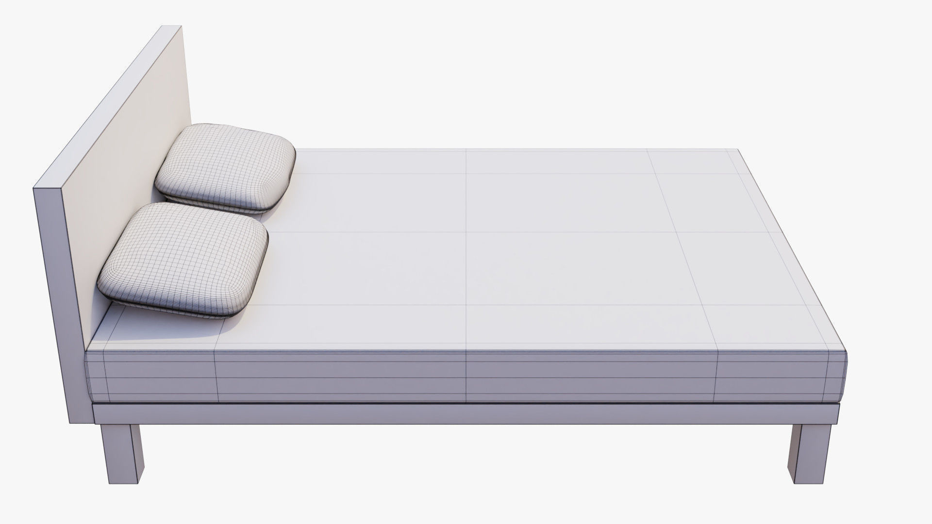 Modern Bed 3D model_12