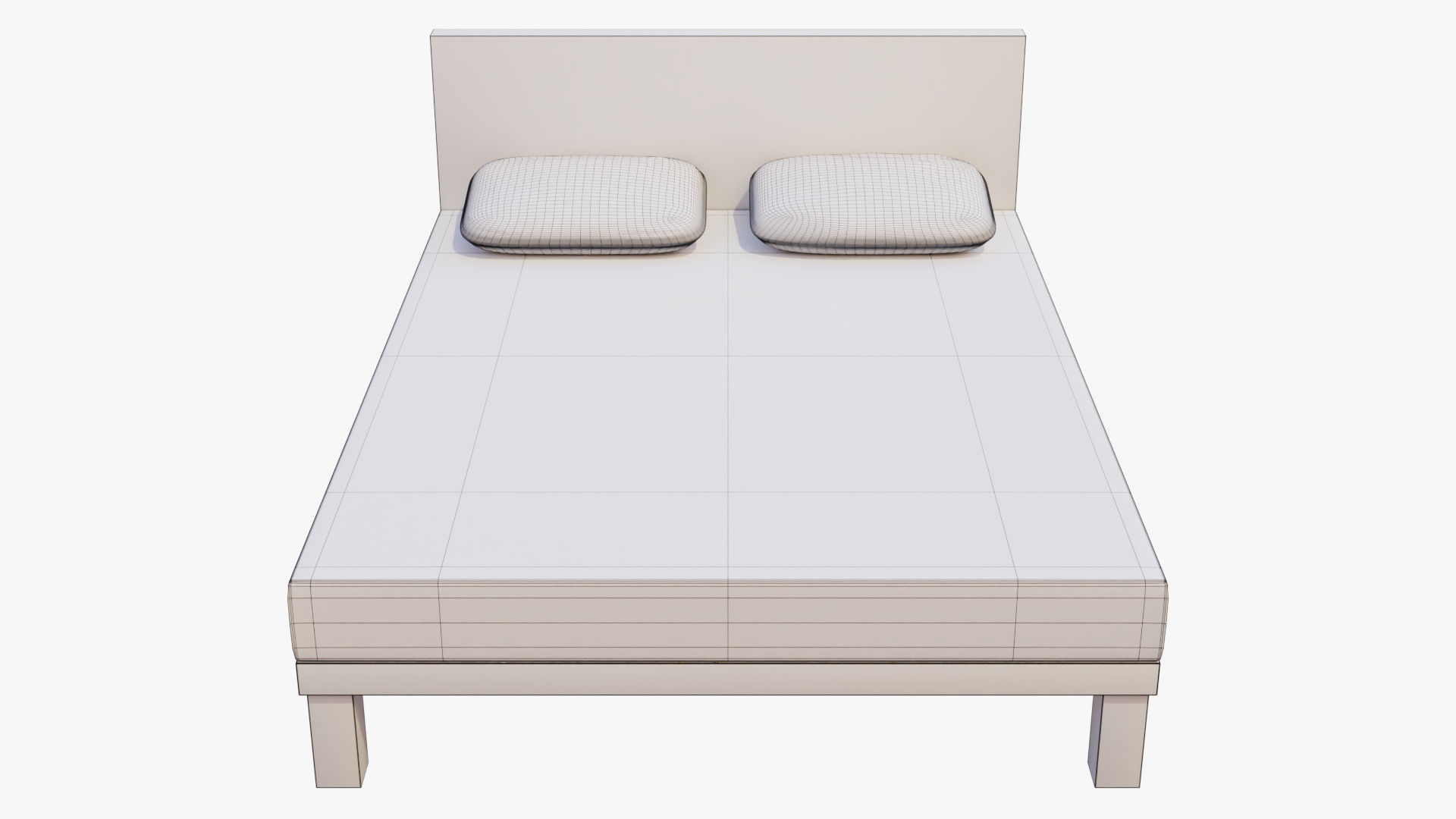 Modern Bed 3D model_11