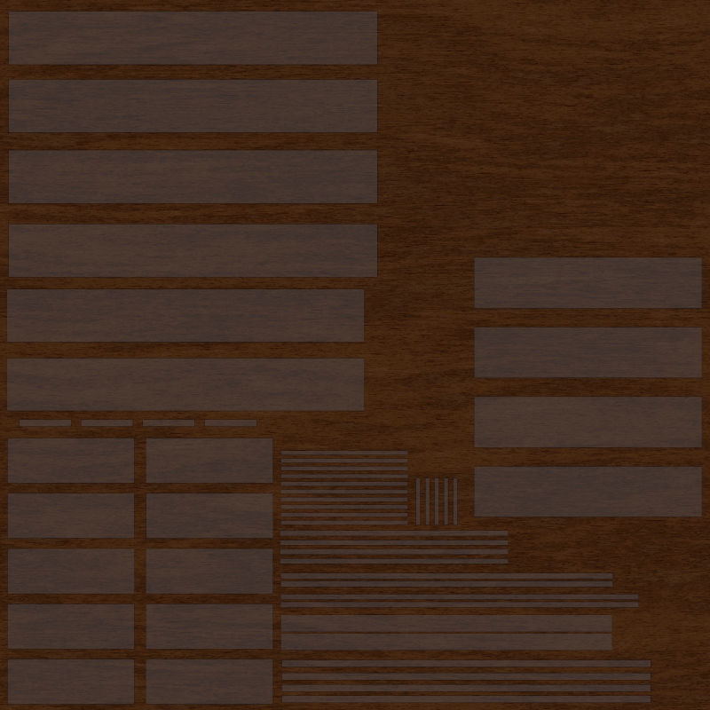 Bookshelf wooden bookcase with shelves Free 3D model_15