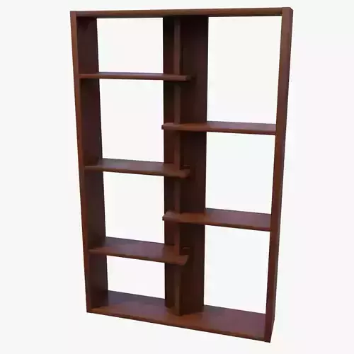 Bookshelf wooden bookcase with shelves