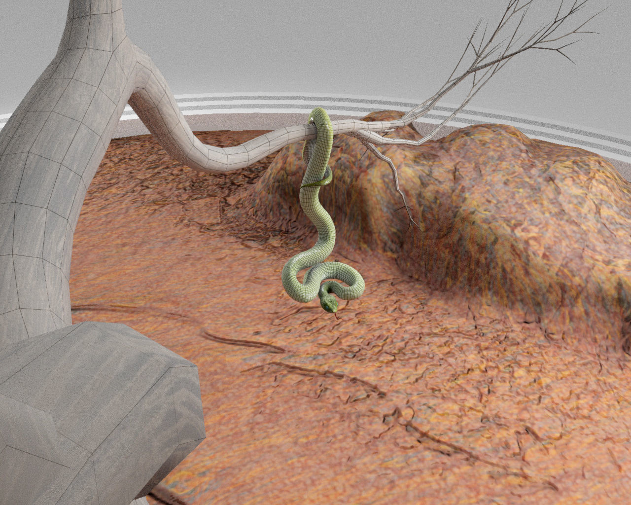 Viper Snake 3D model_23