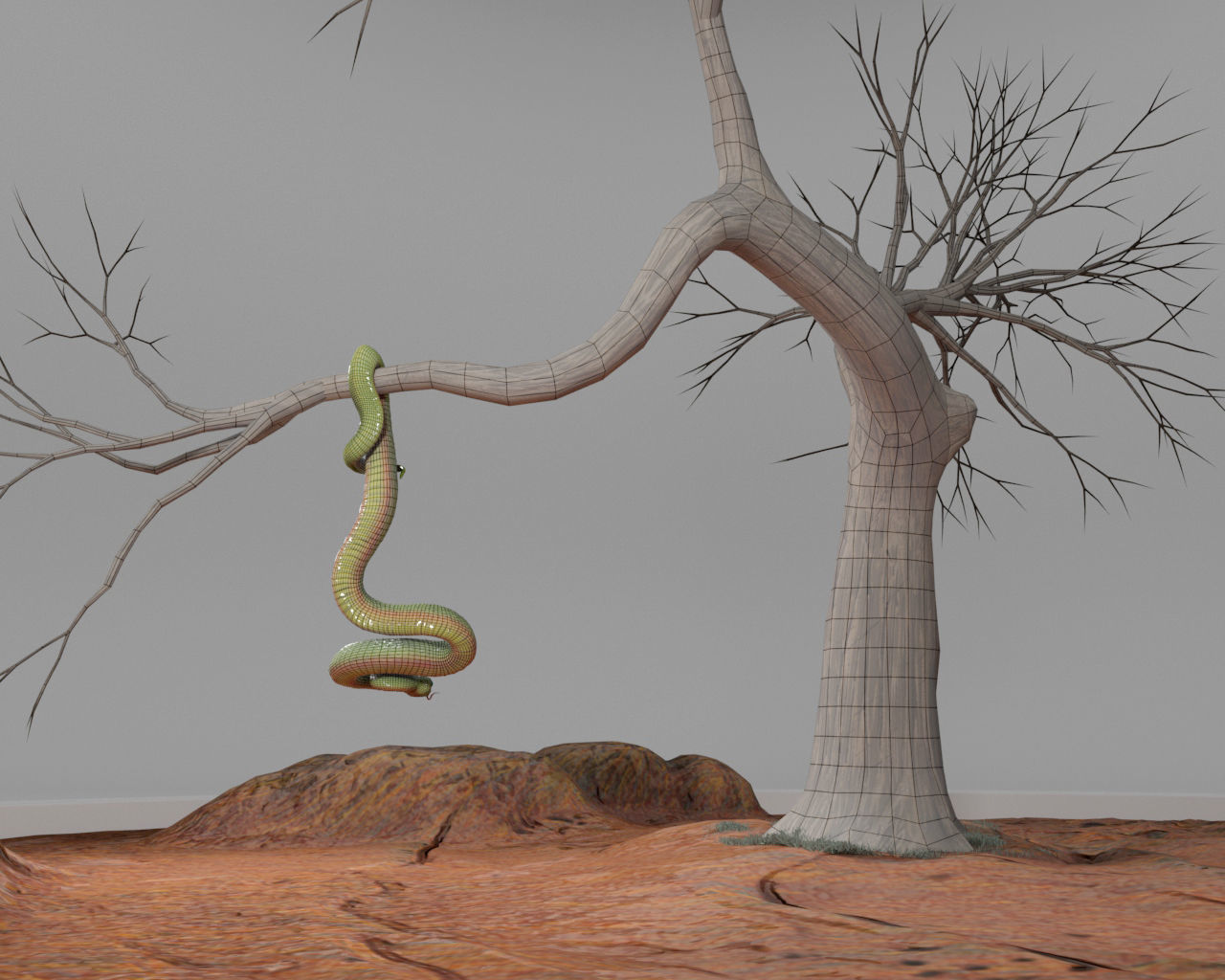 Viper Snake 3D model_25