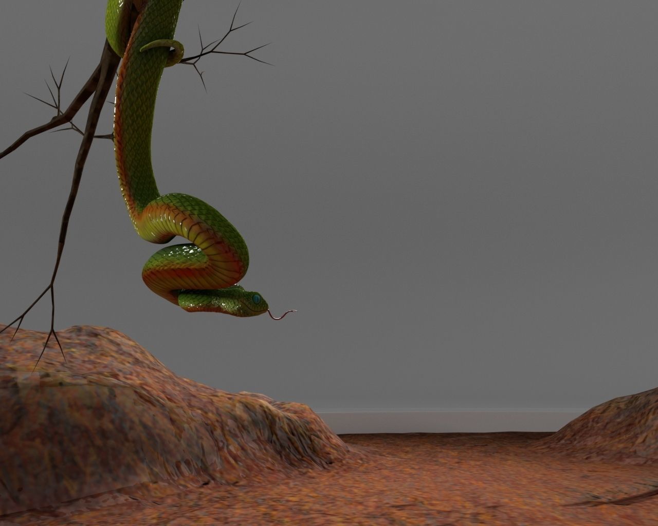 Viper Snake 3D model_10