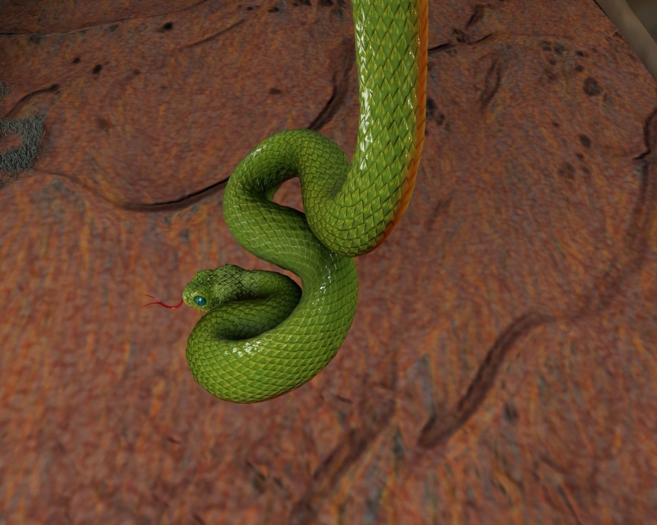 Viper Snake 3D model_1