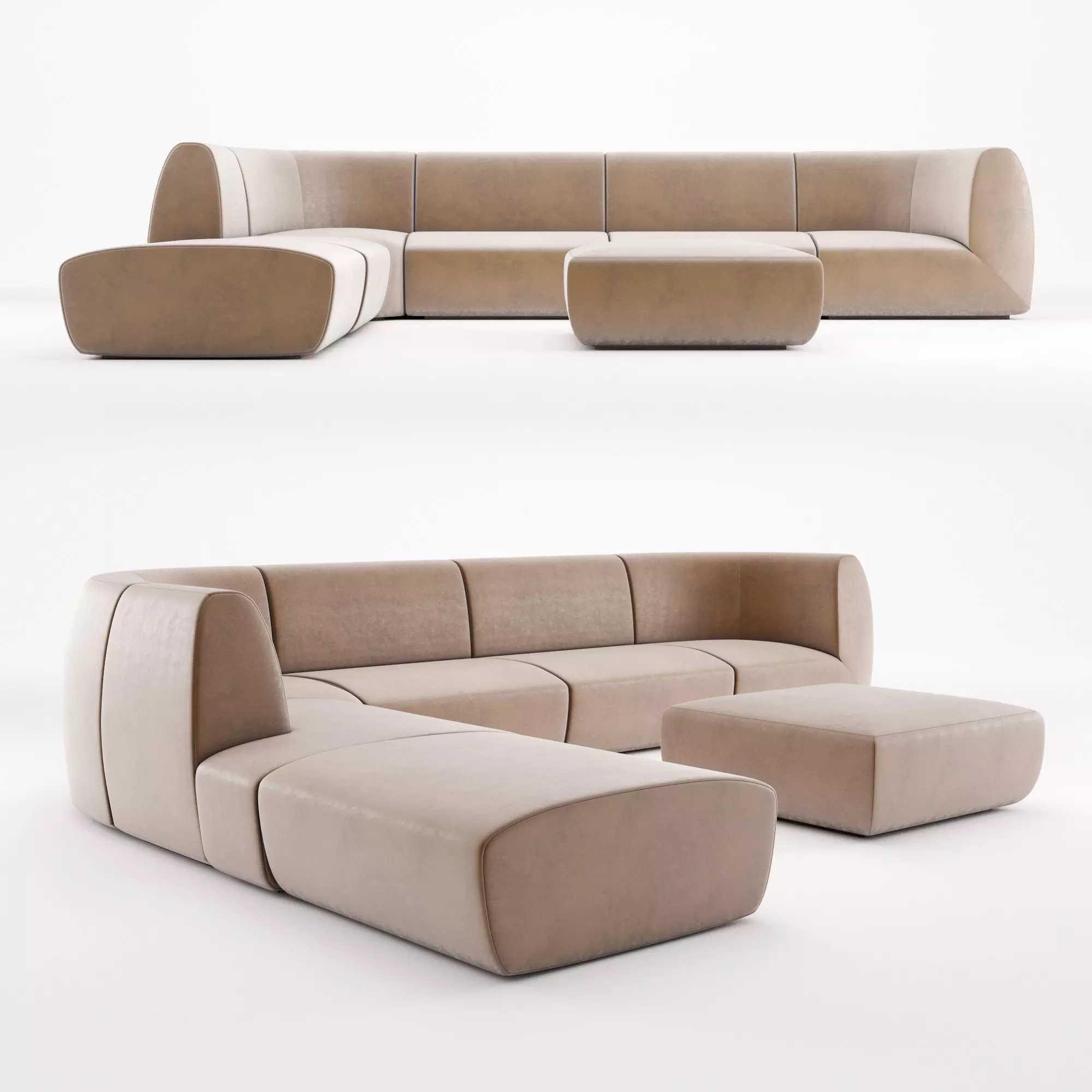 Stellar Works - Infinity Sofa 3D model_0