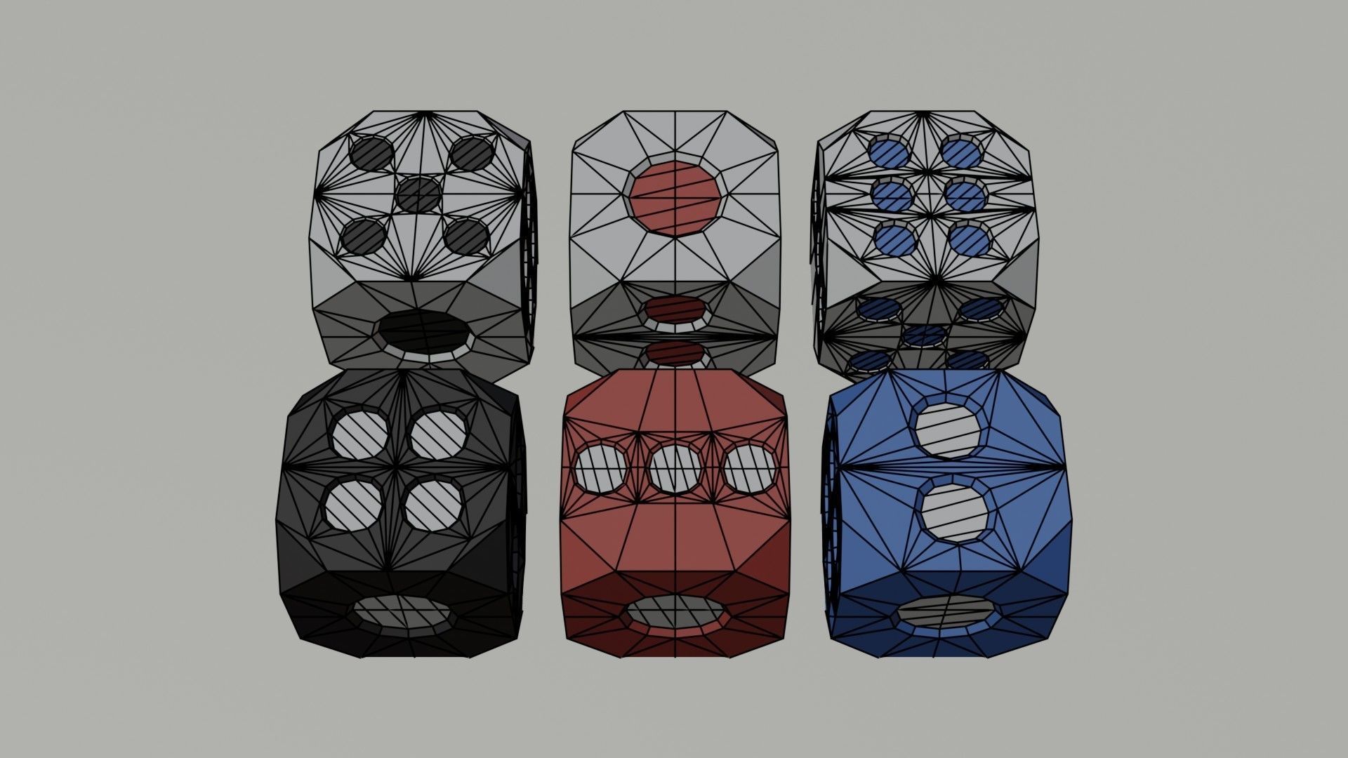  Board game UNO and dice 3D model_10