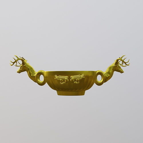 Scythian gold bowl 3D model