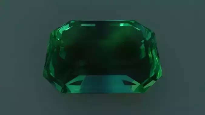 Green emerald 3D model