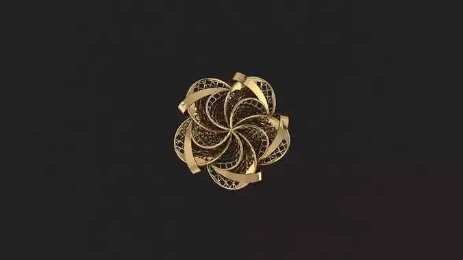 AR-TRK-Z021 gold flower