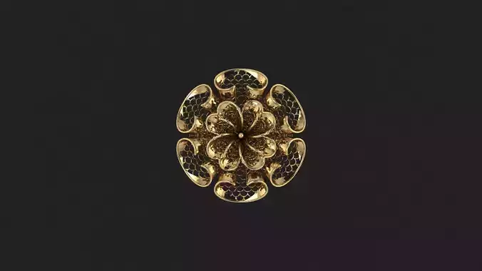 AR-TRK-Z022 gold flower