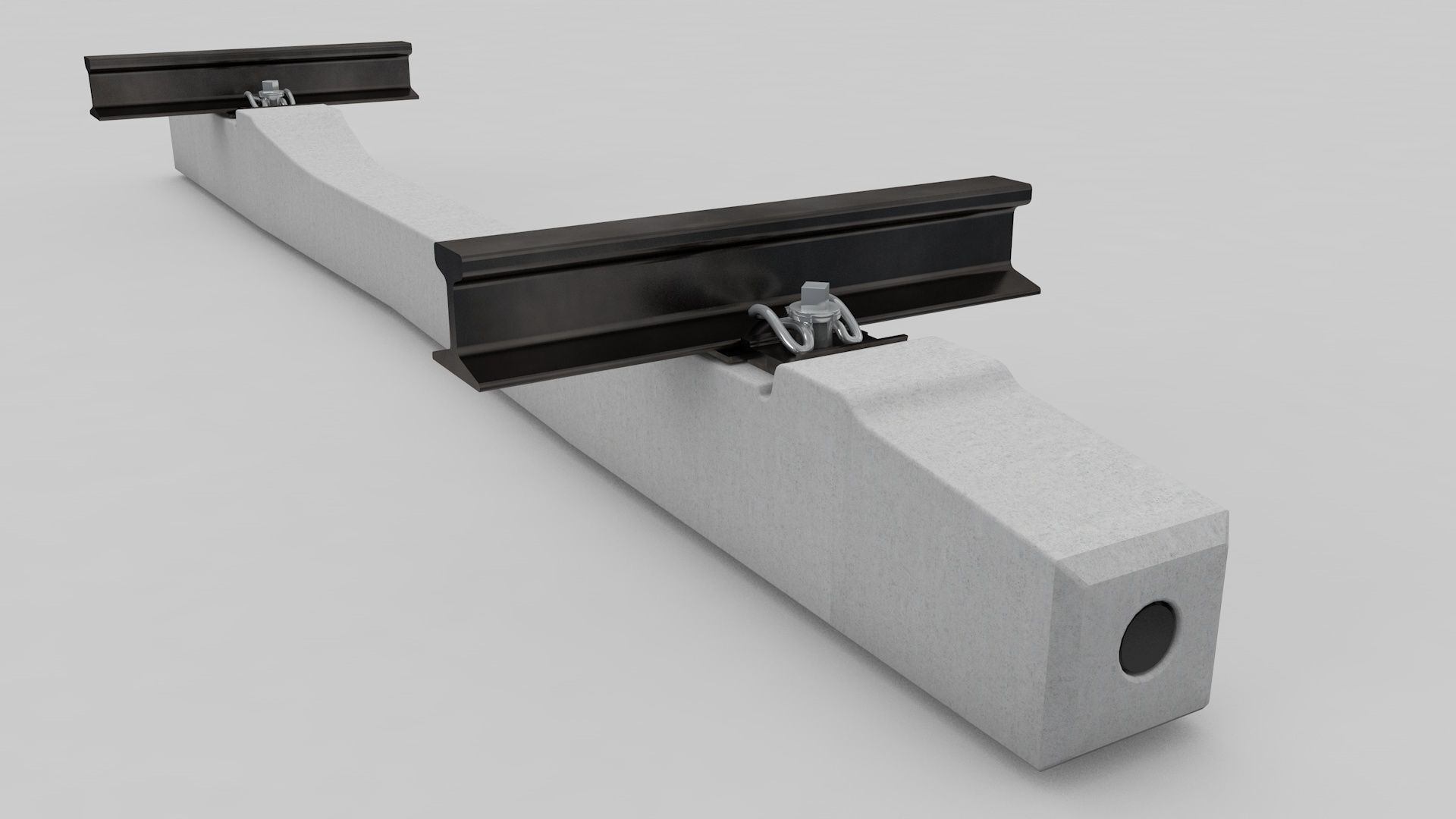 Realistic Railroad  Module Set 3D model_17