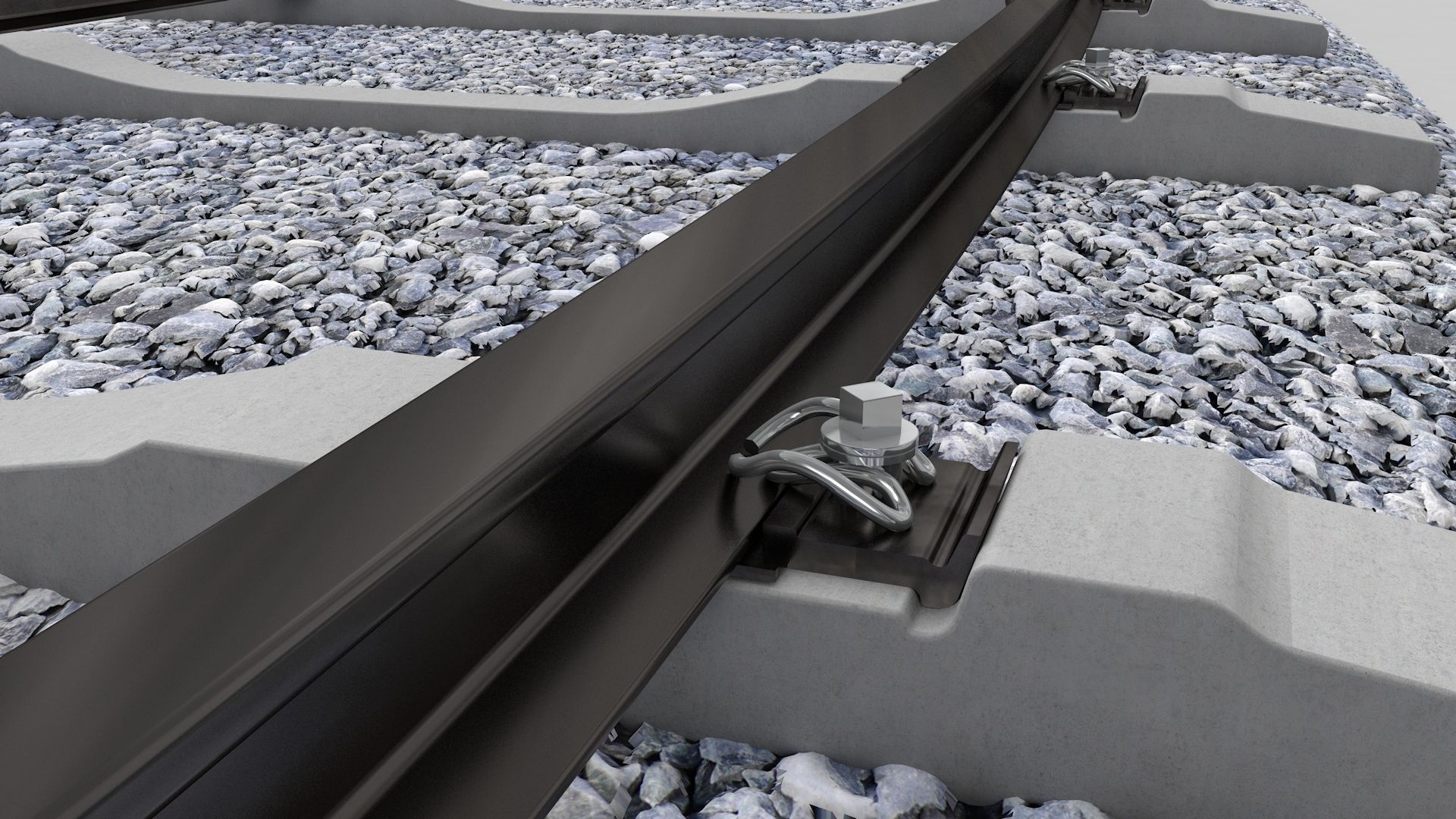 Realistic Railroad  Module Set 3D model_1