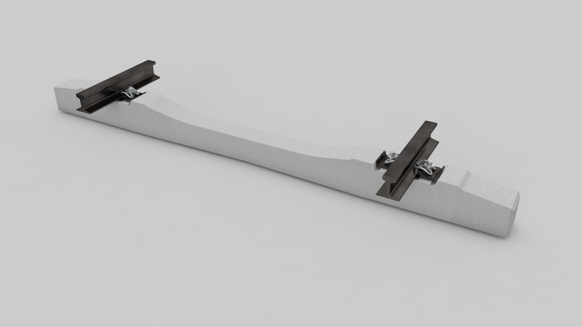 Realistic Railroad  Module Set 3D model_16