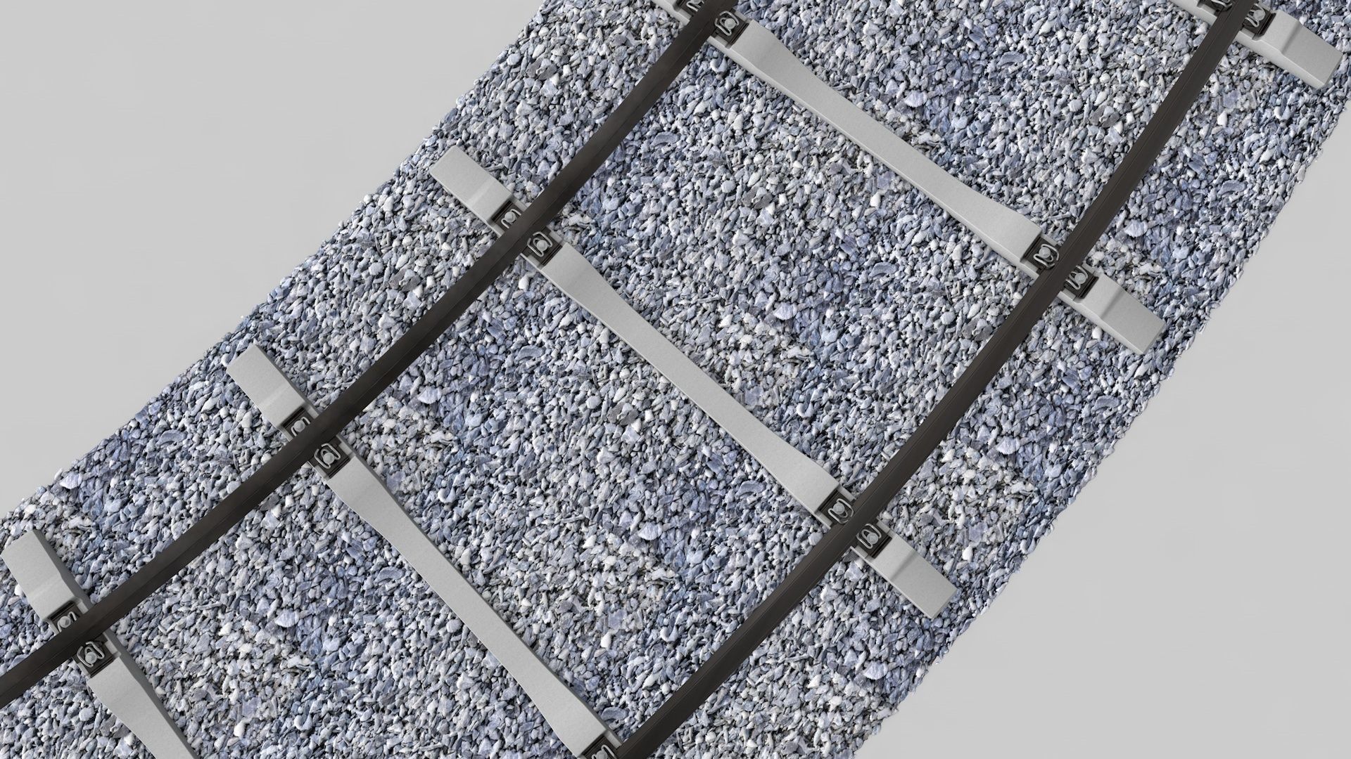 Realistic Railroad  Module Set 3D model_2