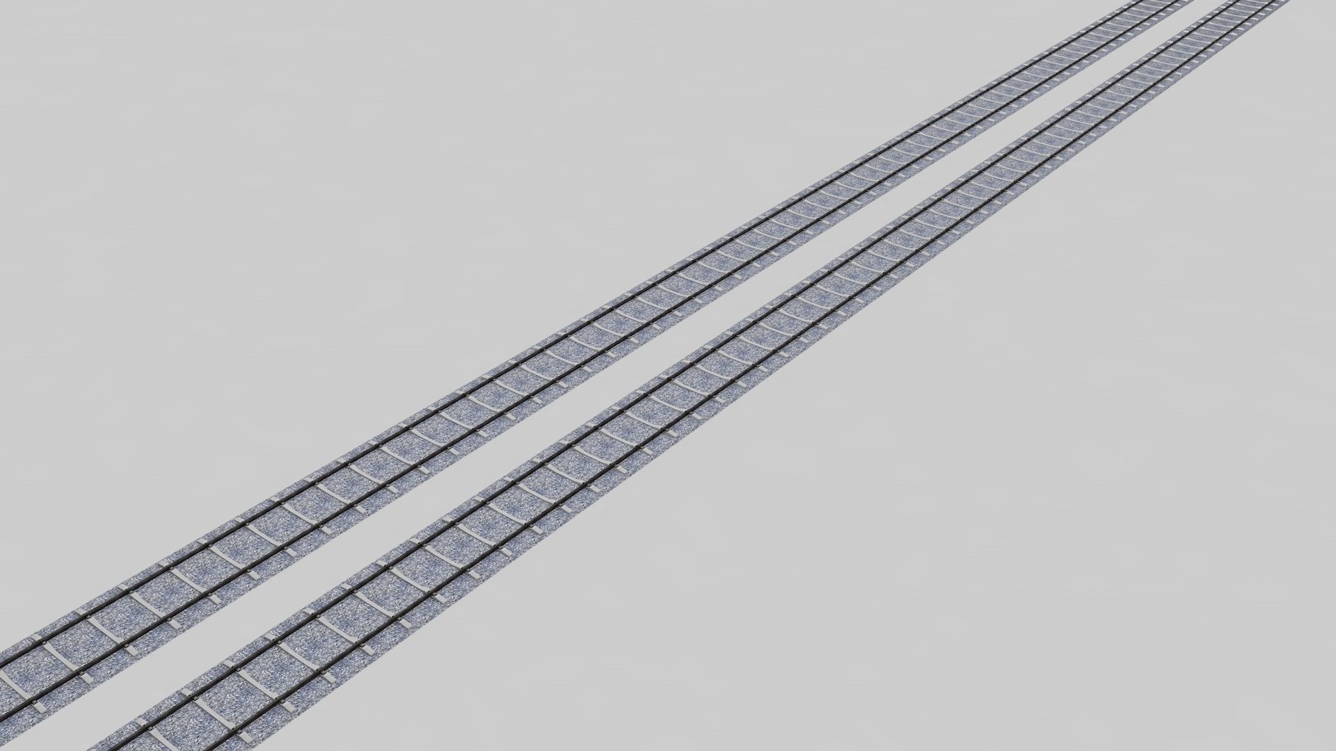 Realistic Railroad  Module Set 3D model_8
