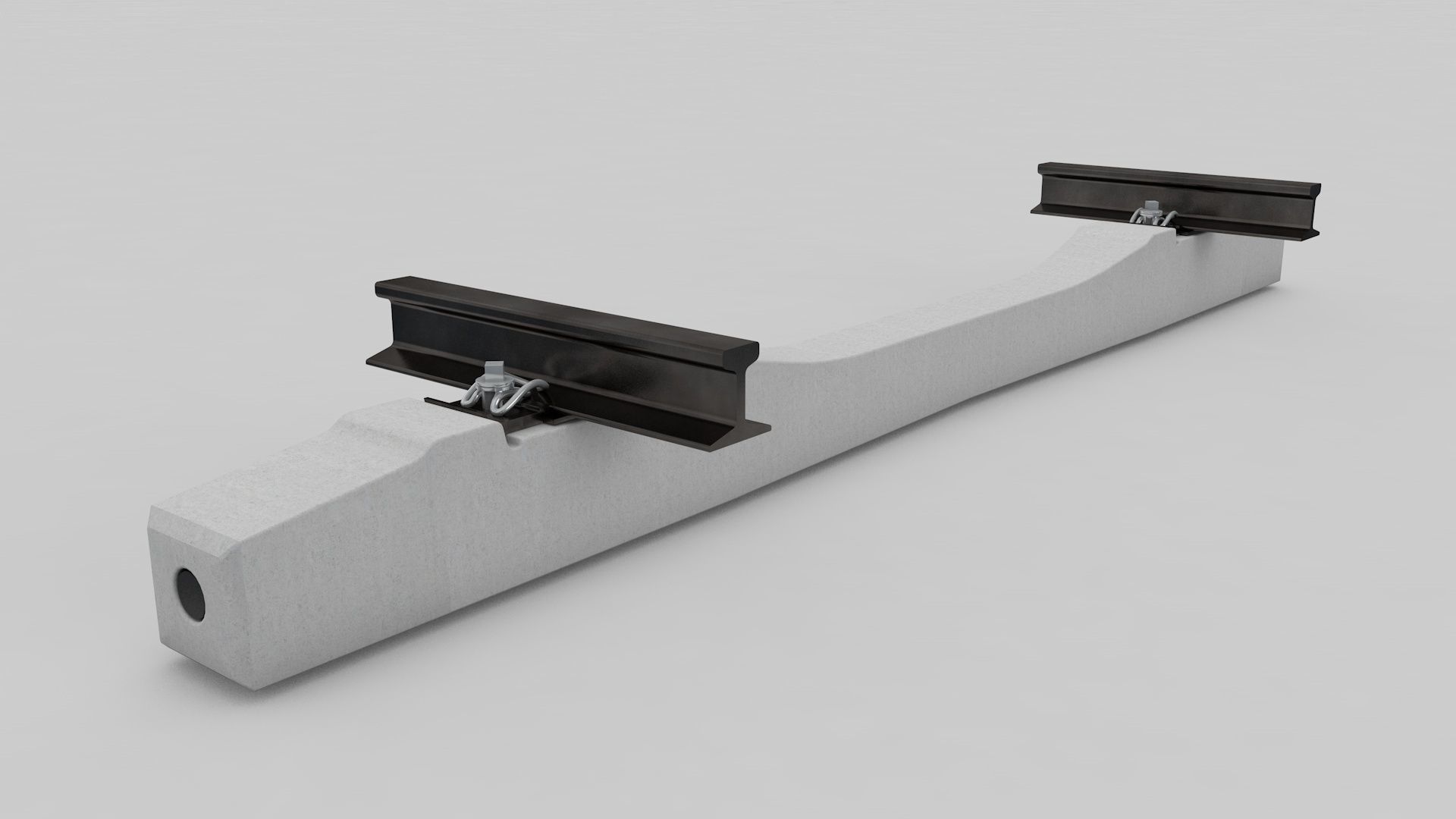 Realistic Railroad  Module Set 3D model_18