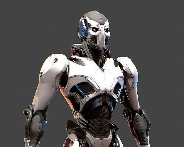 Sci-Fi Robot  AAA Game Ready Character with 8K PBR materials Low-poly 3D model