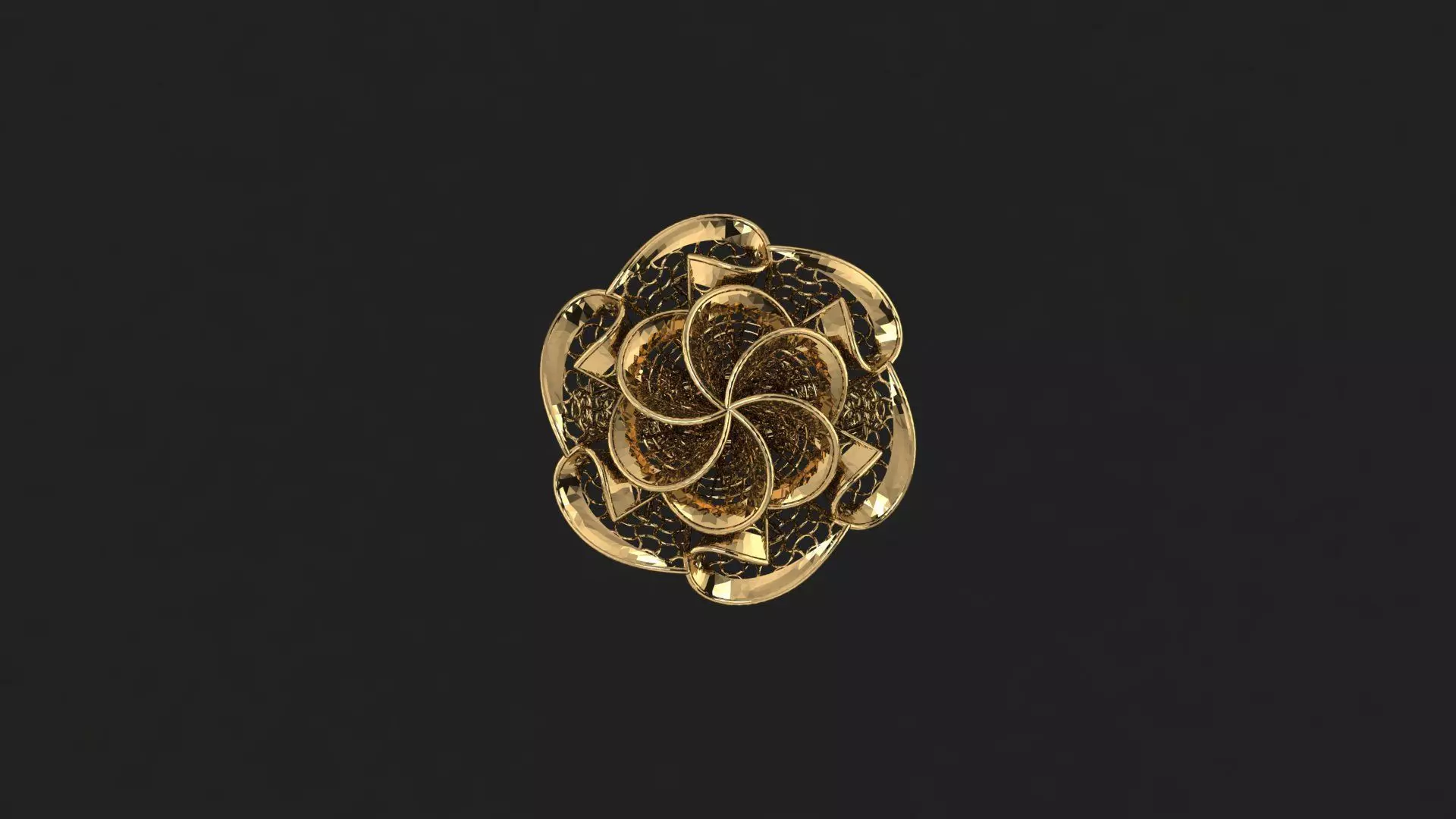 AR-TRK-Z023 gold ring 3D print model_0