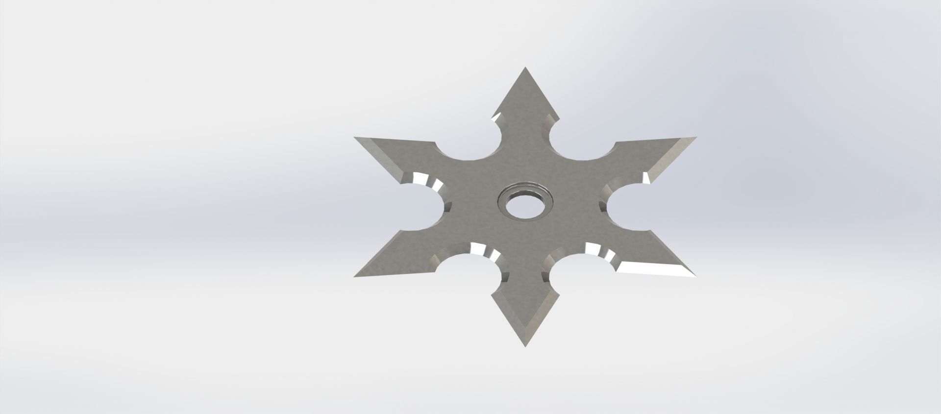 Shuriken - Japanese hidden-carrying throwing weapon 3D print model_2