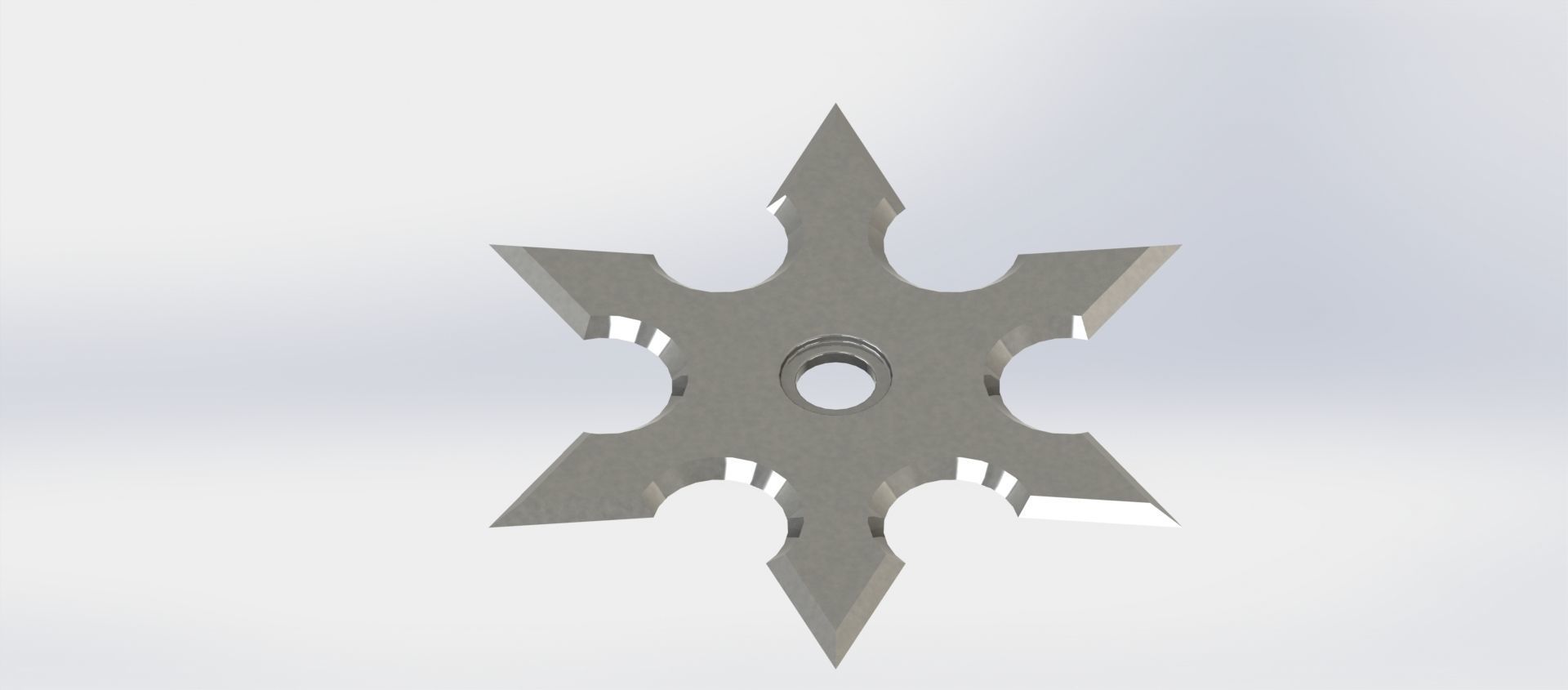 Shuriken - Japanese hidden-carrying throwing weapon 3D print model_6