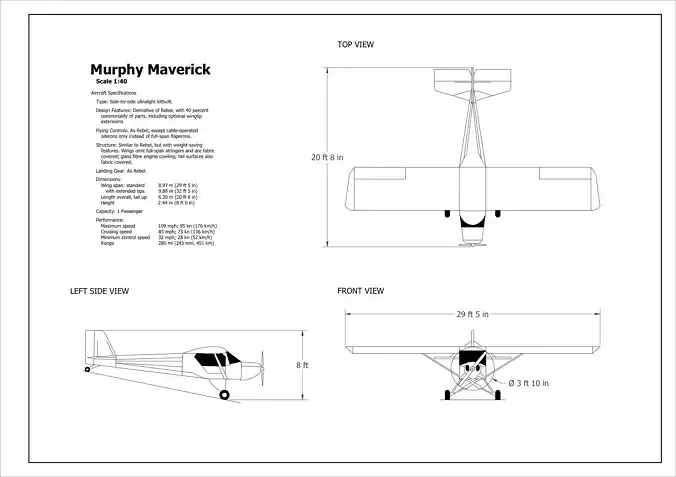 2D Murphy Maverick Aircraft