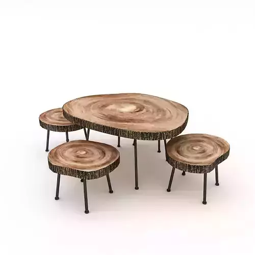 Wood Table Chair Furniture 02