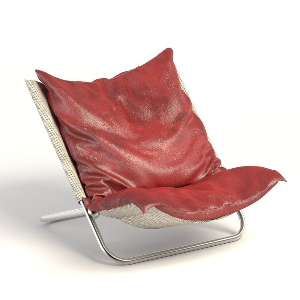 Folding chair Free 3D model_1