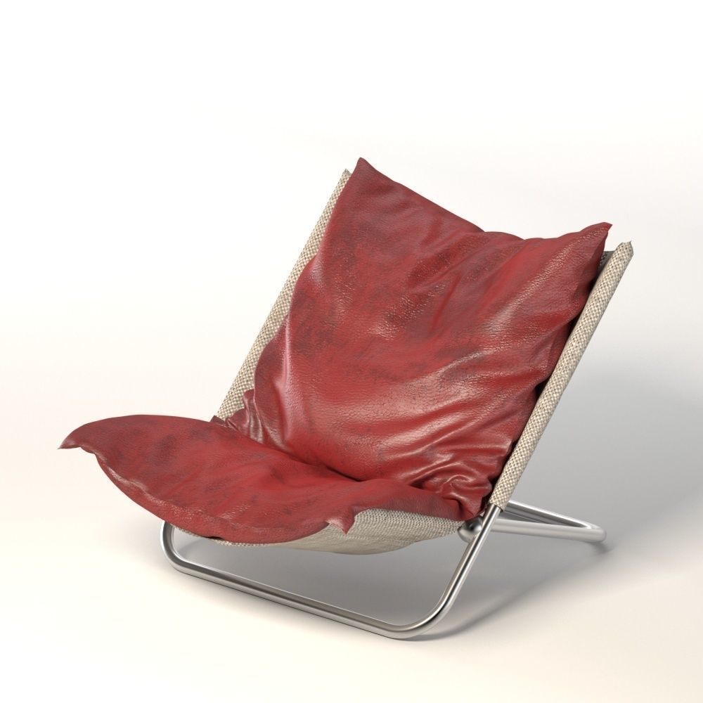 Folding chair Free 3D model_2