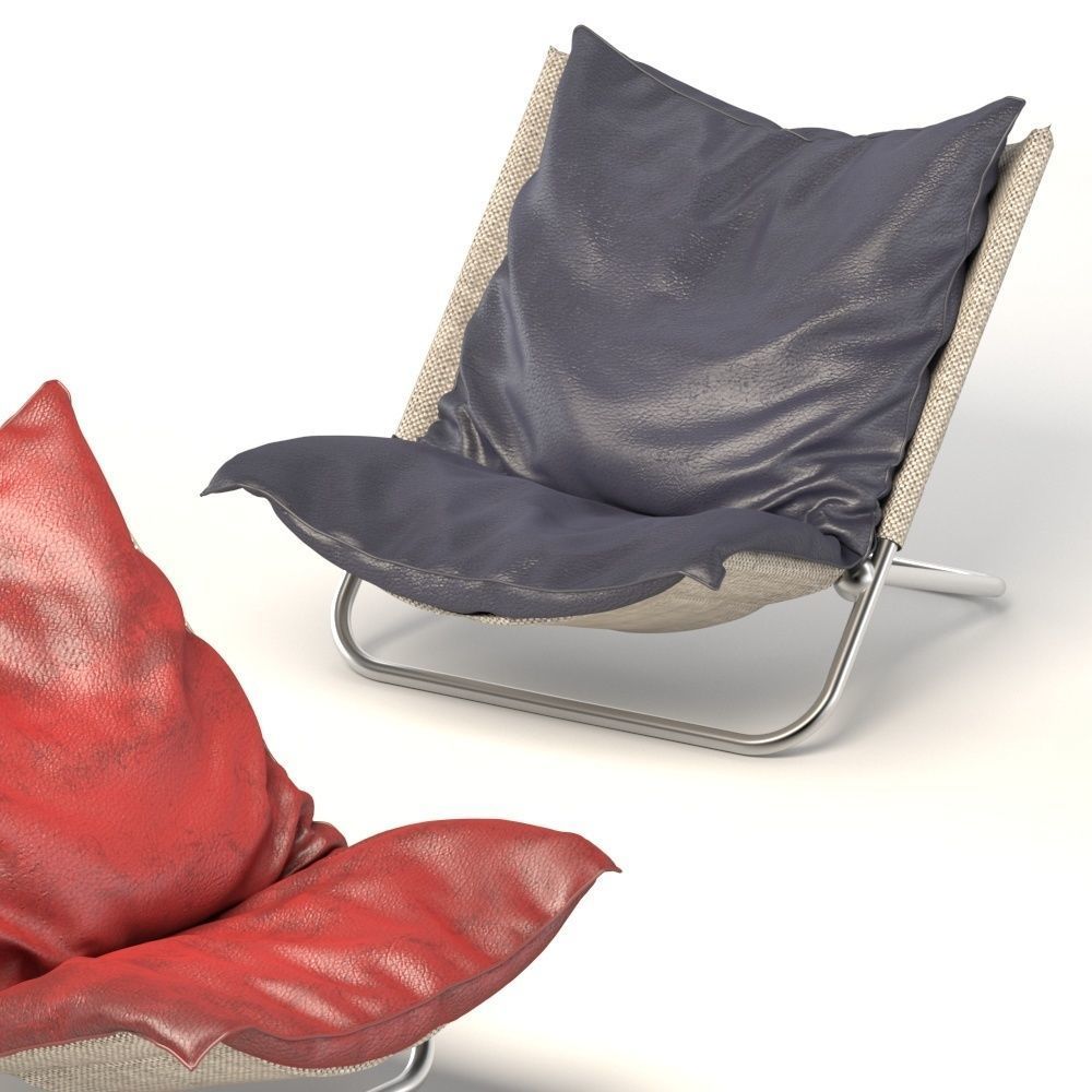 Folding chair Free 3D model_6