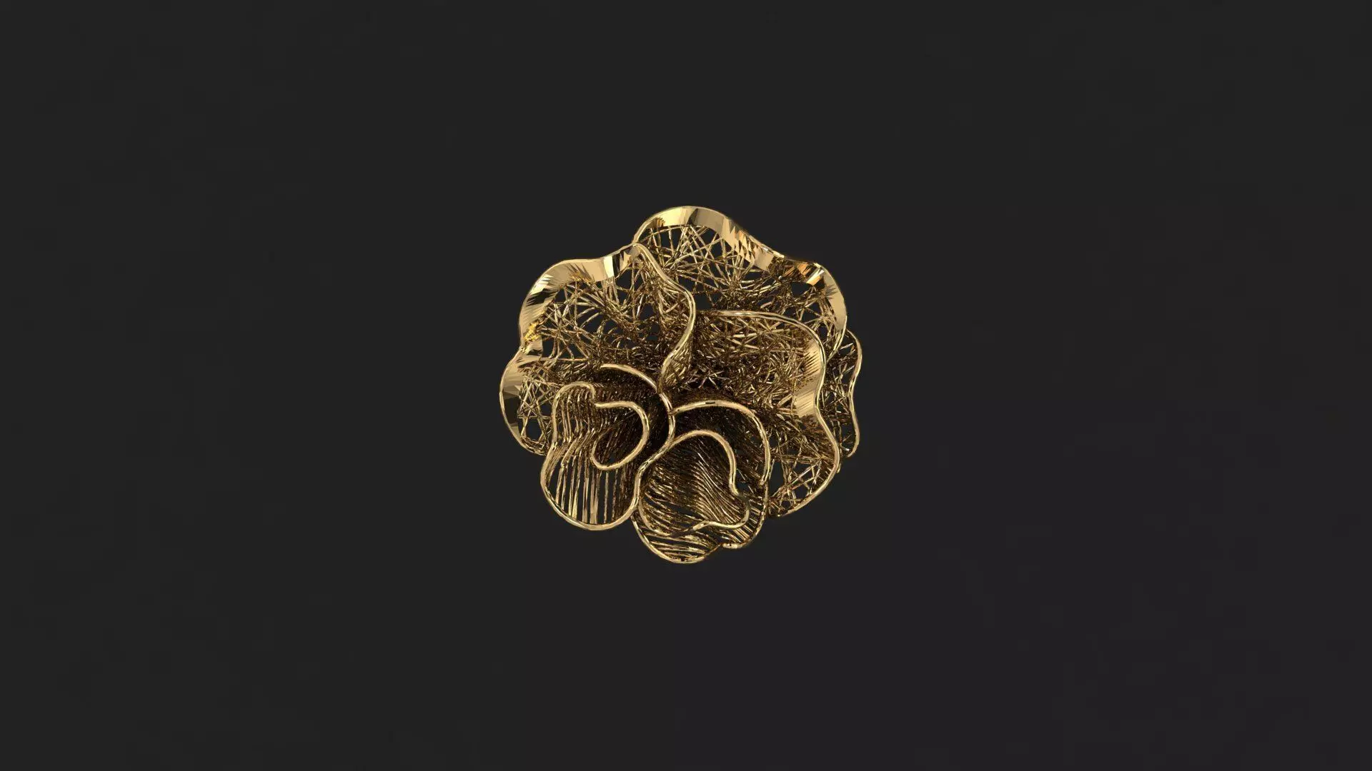 AR-TRK-Z031 gold ring 3D print model_0