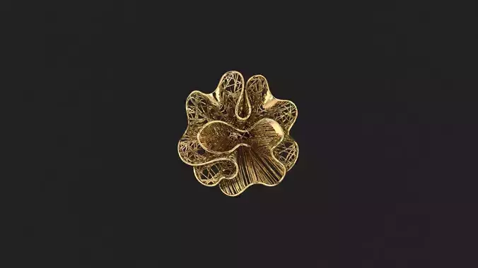 AR-TRK-Z033 gold flower ring