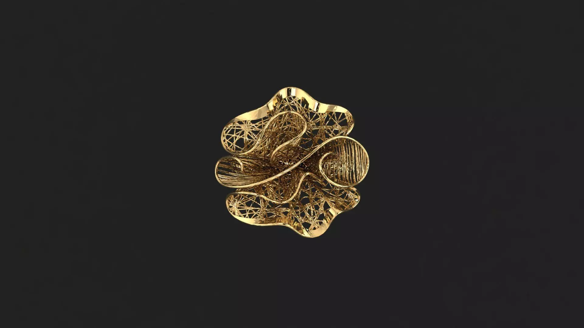 AR-TRK-Z034 gold ring 3D print model_0