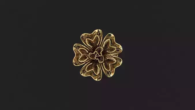 AR-TRK-Z035 gold flower